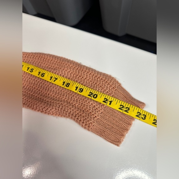 NWT Lulus Sew Prepared Dusty Rose Fringe Knit Off Shoulder Sweater Sz S - Picture 9 of 11